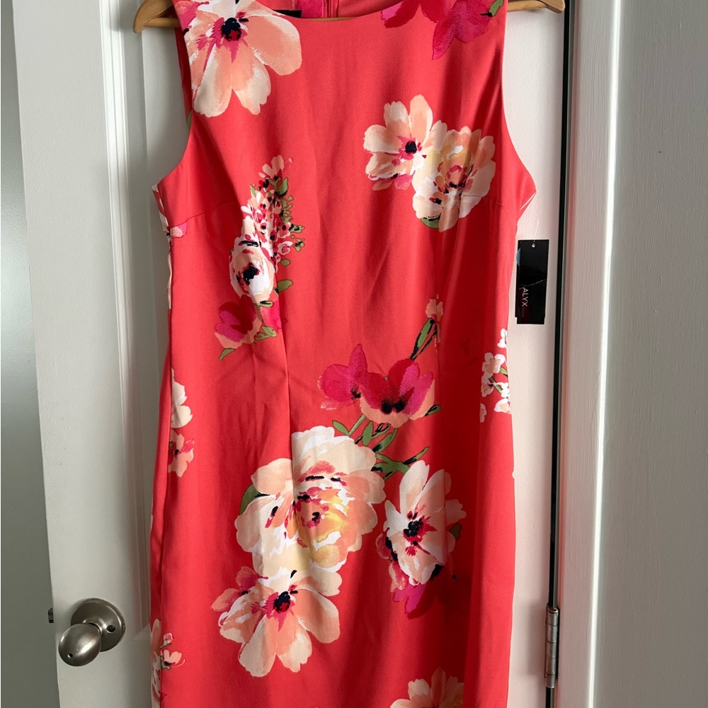 Alyx Coral Floral Midi Dress Officewear Quiet luxury Maximalism NWT